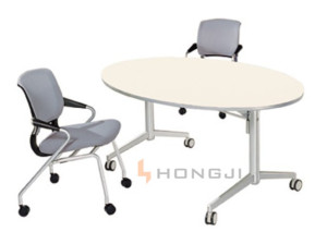 Oval Conference Table, Foldable Training Desk (HD-04B1)