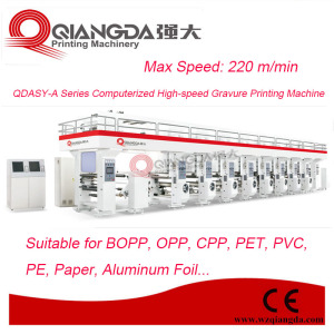 Qdasy-a Series Computerized High-Speed PVC Gravure Printing Machinery